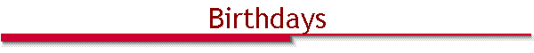 Birthdays